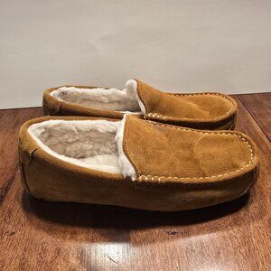 Koolaburra by UGG Tipton Slip On Moccasin Slipper Mens Size 11 Chestnut Brown